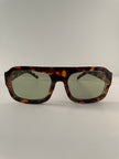 Mpume Tortoiseshell Aviators With Green Tinted Lens