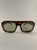 Mpume Tortoiseshell Aviators With Green Tinted Lens