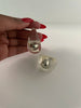 *NOT SO PERFECT* Nwabisa Silver Ball Cloudy Resin Teardrop Earrings