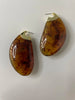 Khangwelo Oversized Amber Elongated Comet Earrings