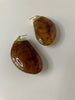 Khangwelo Oversized Amber Elongated Comet Earrings