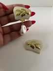 Olebogeng Baroque Gold & Cream Odd Earrings
