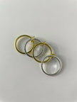 Kagiso Gold Triple Embellished & Gold Minimal Ring Set