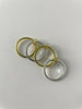 Kagiso Gold Triple Embellished & Gold Minimal Ring Set