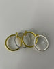 Kagiso Gold Triple Embellished & Gold Minimal Ring Set