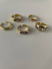 Sindisiwe Gold MultiColoured Gem Encrusted Ring Set