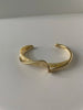 Amanda Gold & Cream Geometric Resin Cuff