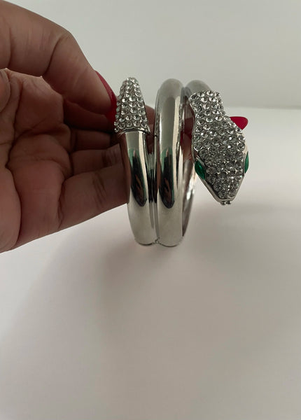 Nobantu Silver Egyptian Style Wrist Cuff Bangle