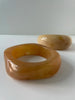 Joy Cream & Pink Chunky Resin Bangle Set