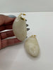 Khangwelo Oversized Cream Elongated Comet Earrings