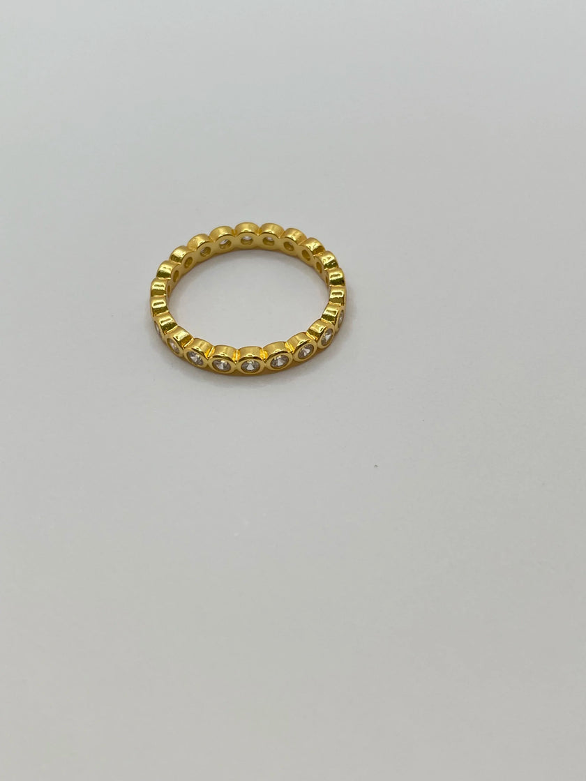 Tsebiso Minimal Oval Zirconia Encrusted Stackable Ring