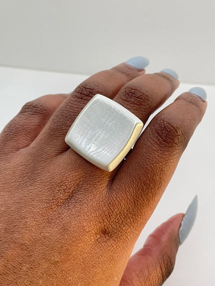 Kea Silver Sculptural Minimalist Ring