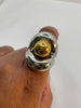 Koketso Mixed Metal Open Pearl Silohoutte Ring