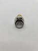 Koketso Mixed Metal Open Pearl Silohoutte Ring