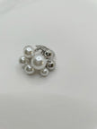Shongi Metal & Pearl Balls Adjustable Ring