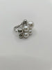 Shongi Metal & Pearl Balls Adjustable Ring
