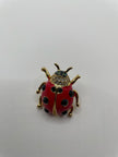 Monique Gold & Red Oversized Embellished Studs