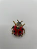Monique Gold & Red Oversized Embellished Studs
