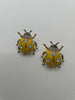 Monique Gold & Yellow Oversized Embellished Studs