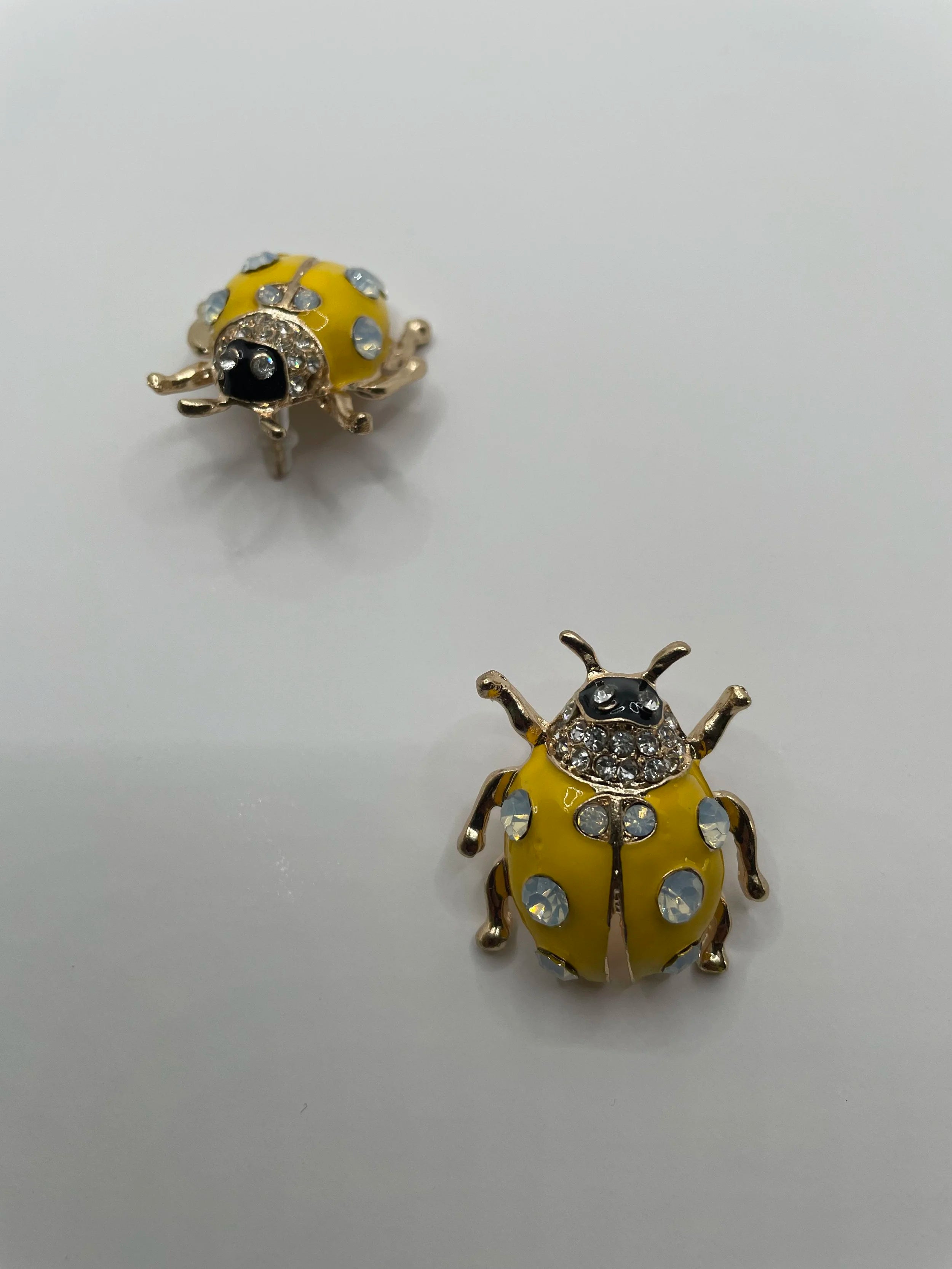 Monique Gold & Yellow Oversized Embellished Studs