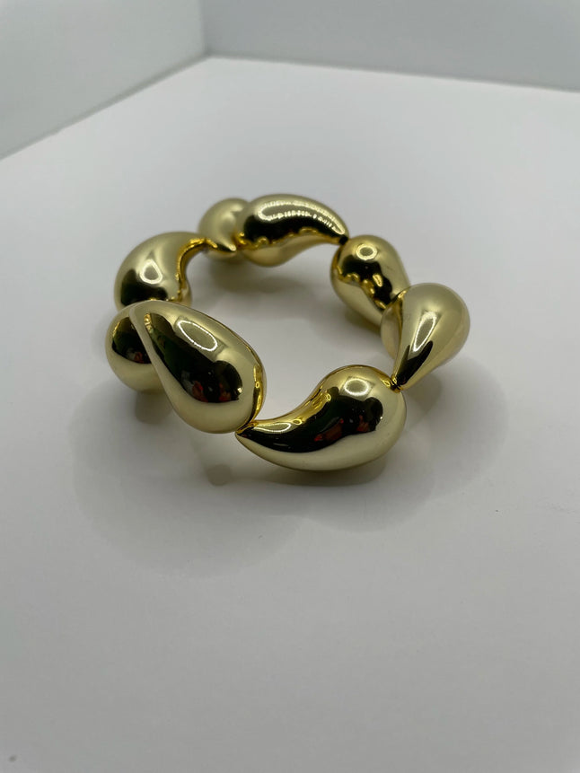 Nondumiso Gold Teardrop Bead Bracelet Set