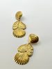 Robyn Gold Stainless Steel Conch Drop Earring