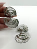 Minny Silver Textured Shell Drop Earrings