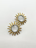 Mikayla Mixed Metal Hollow Sun Earrings