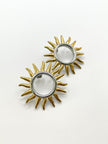 Mikayla Mixed Metal Hollow Sun Earrings