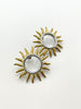 Mikayla Mixed Metal Hollow Sun Earrings
