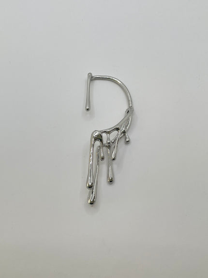 Kat Silver Drip Drip Ear Cuff Earring