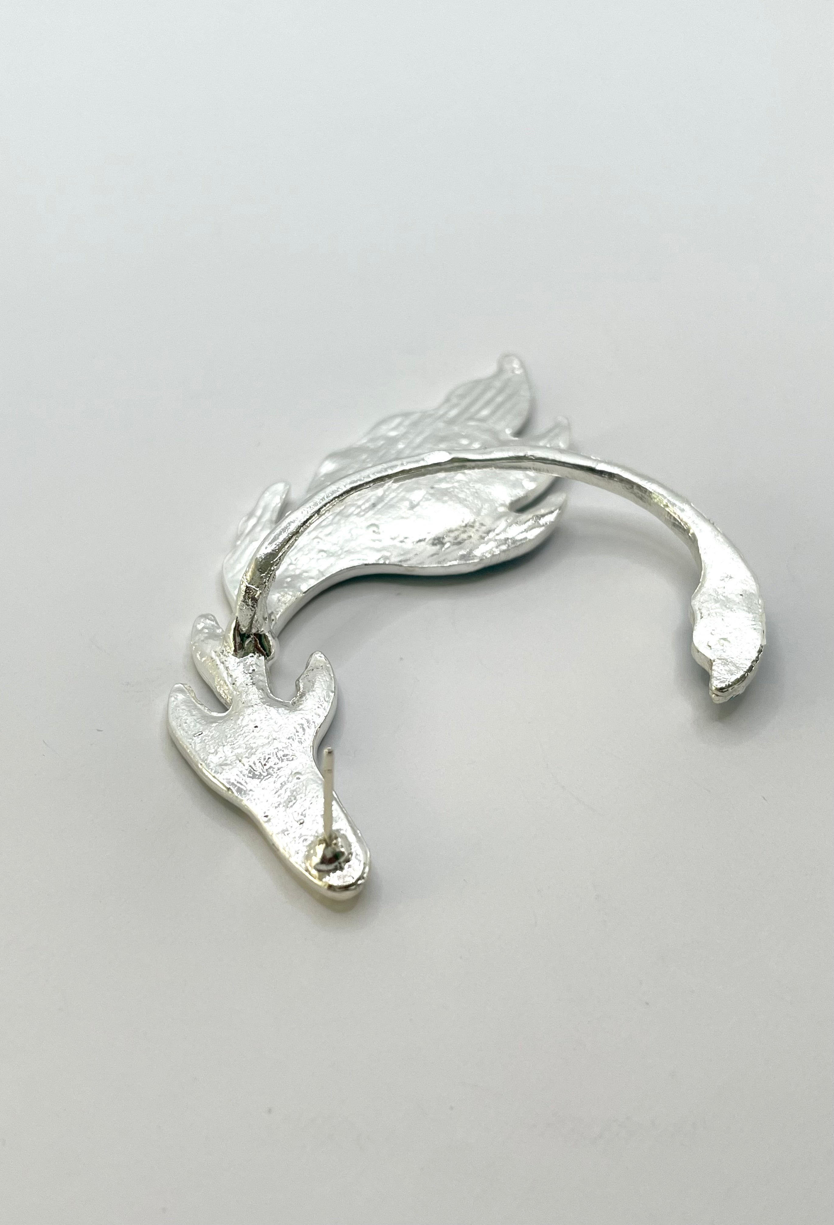Michaela Gold Blue Flame Ear Cuff Earring