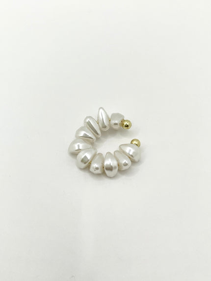 Michaela Pearl Shell Effect Ear Cuffs