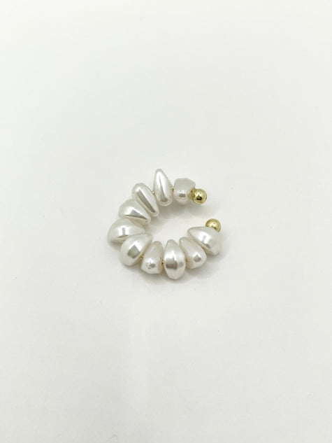 Michaela Pearl Shell Effect Ear Cuffs