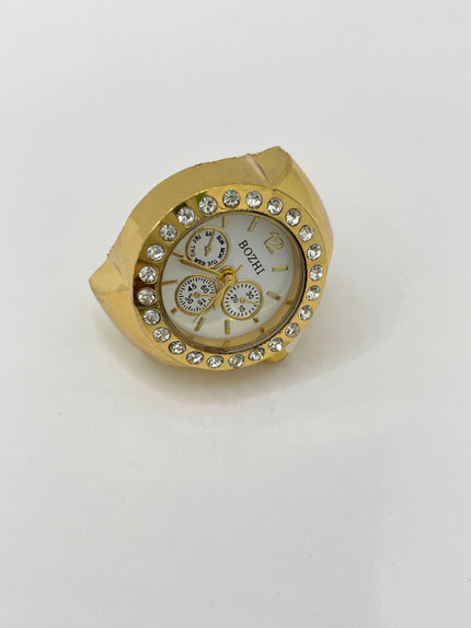 Boitshwarelo Gold Triple Face Expander Watch Ring
