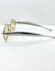Oratile Silver Minimalist Oval Metal Sunglasses