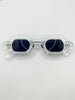 Justina Modern Style Transparent Green Sunglasses