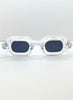 Justina Modern Style Transparent Green Sunglasses