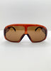 Katlego Oversized Brown & Tea Aviator Sunglasses