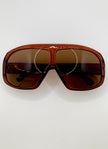 Katlego Oversized Brown & Tea Aviator Sunglasses
