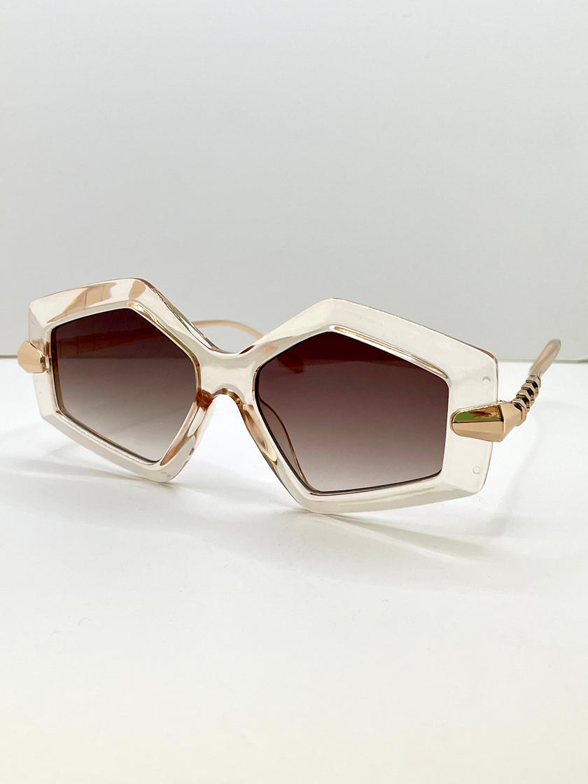 Gontse Champagne Tres Luxe Sunglasses