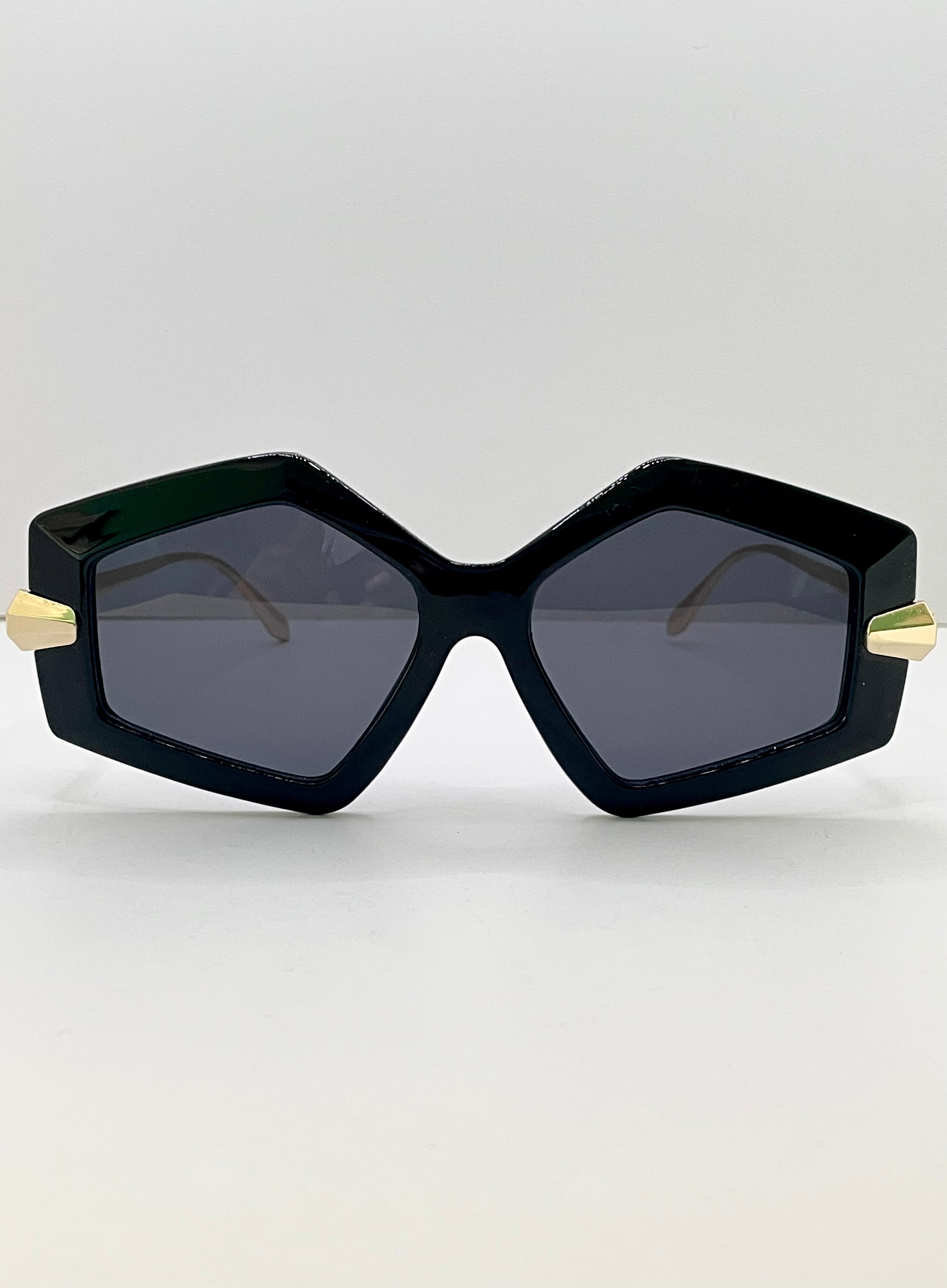 Gontse Black & Gold Tres Luxe Sunglasses