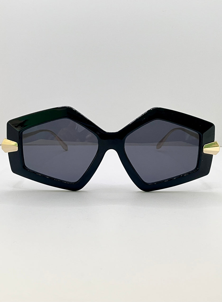 Gontse Black & Gold Tres Luxe Sunglasses