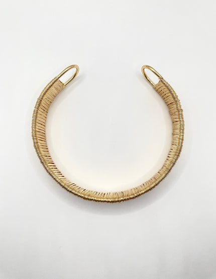 Ron Gold Thread Weave Choker Necklace