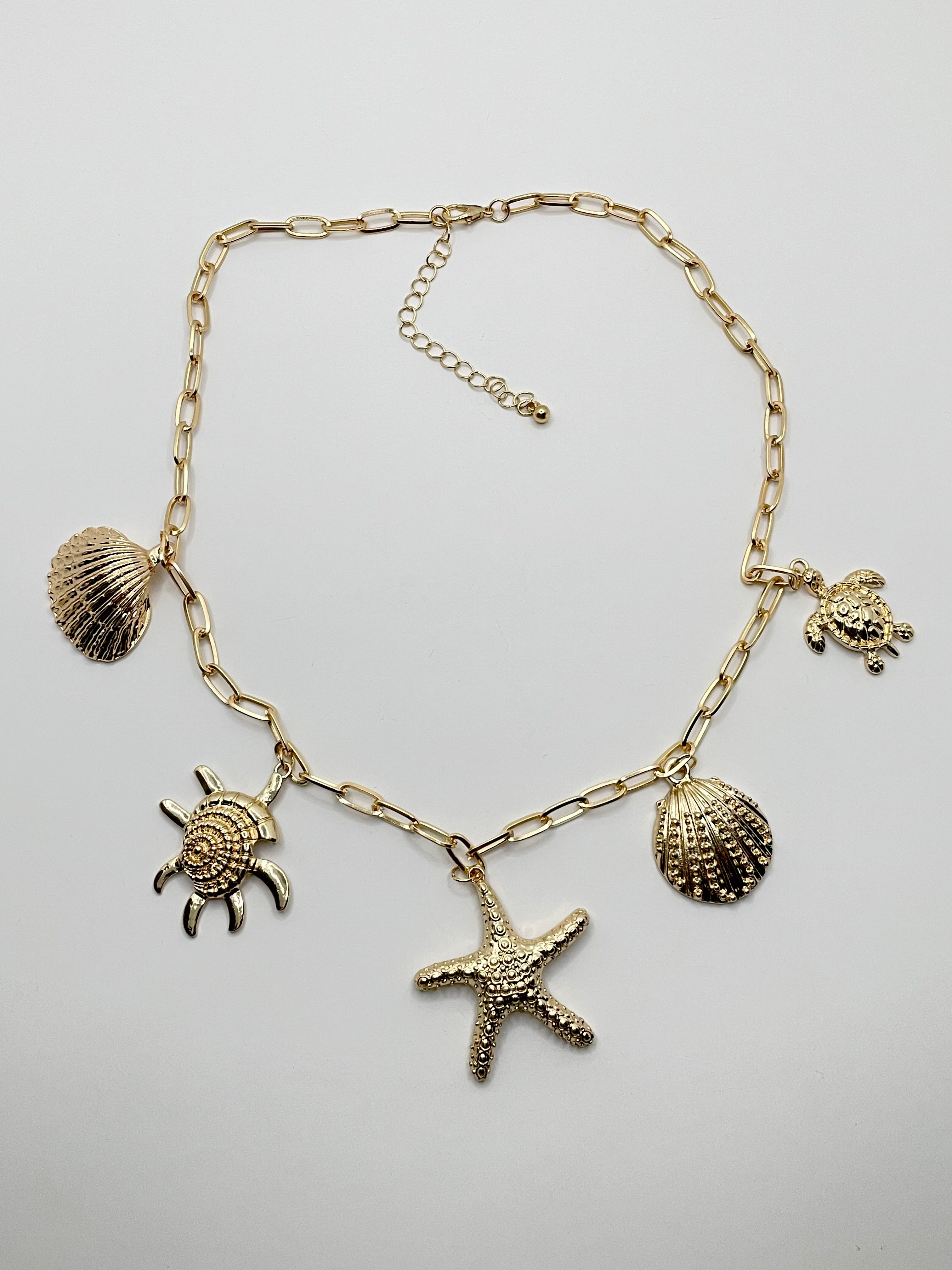 Kerry Gold Oceanic Charm Short Necklace