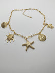 Kerry Gold Oceanic Charm Short Necklace