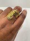 Thobekile Gold Sculptural Wire Ring