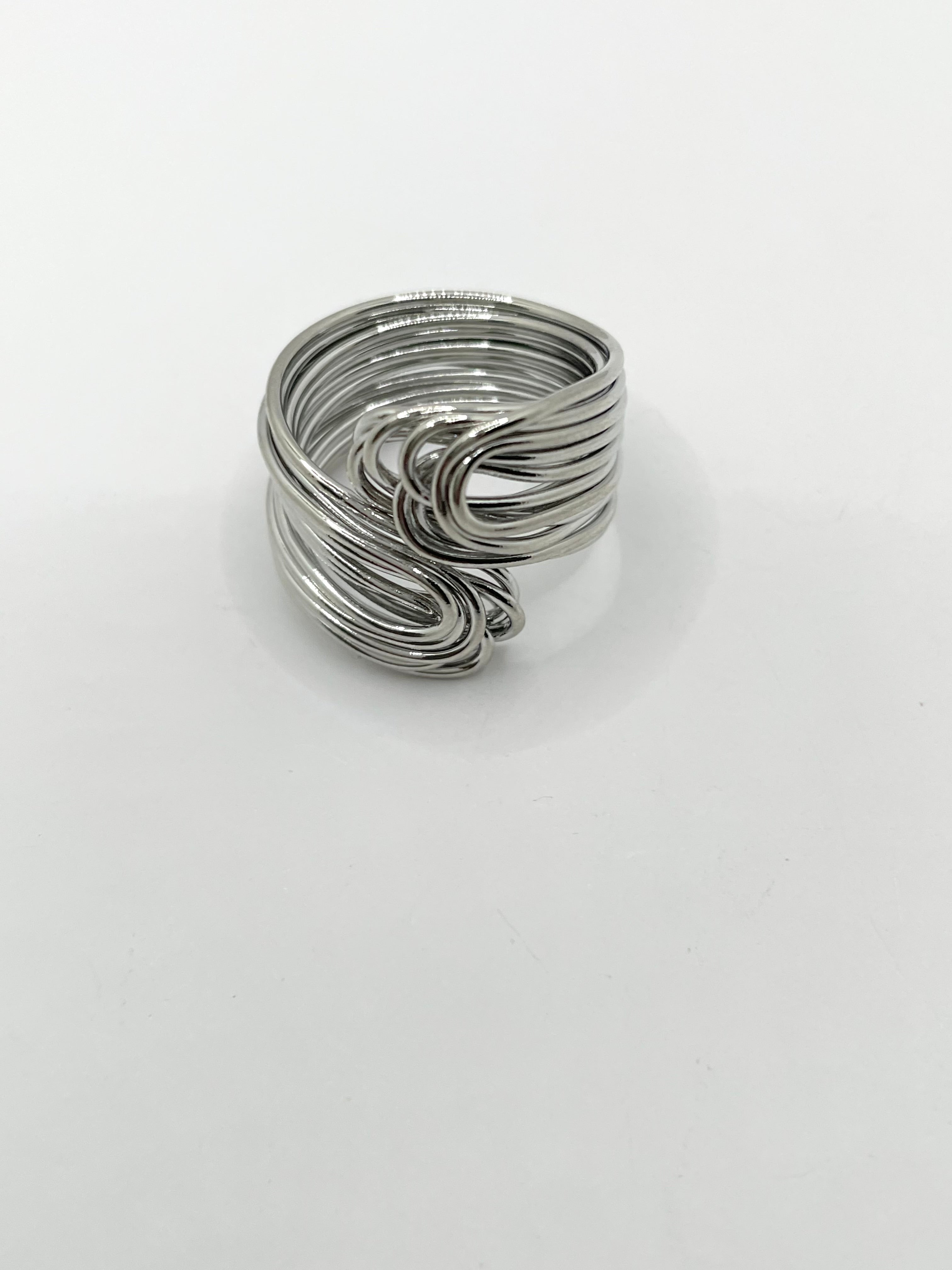 Thobekile Silver Sculptural Wire Ring