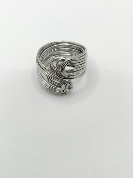 Thobekile Silver Sculptural Wire Ring