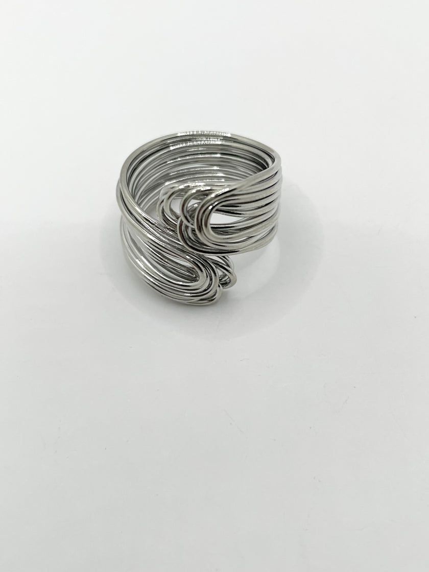 Thobekile Silver Sculptural Wire Ring
